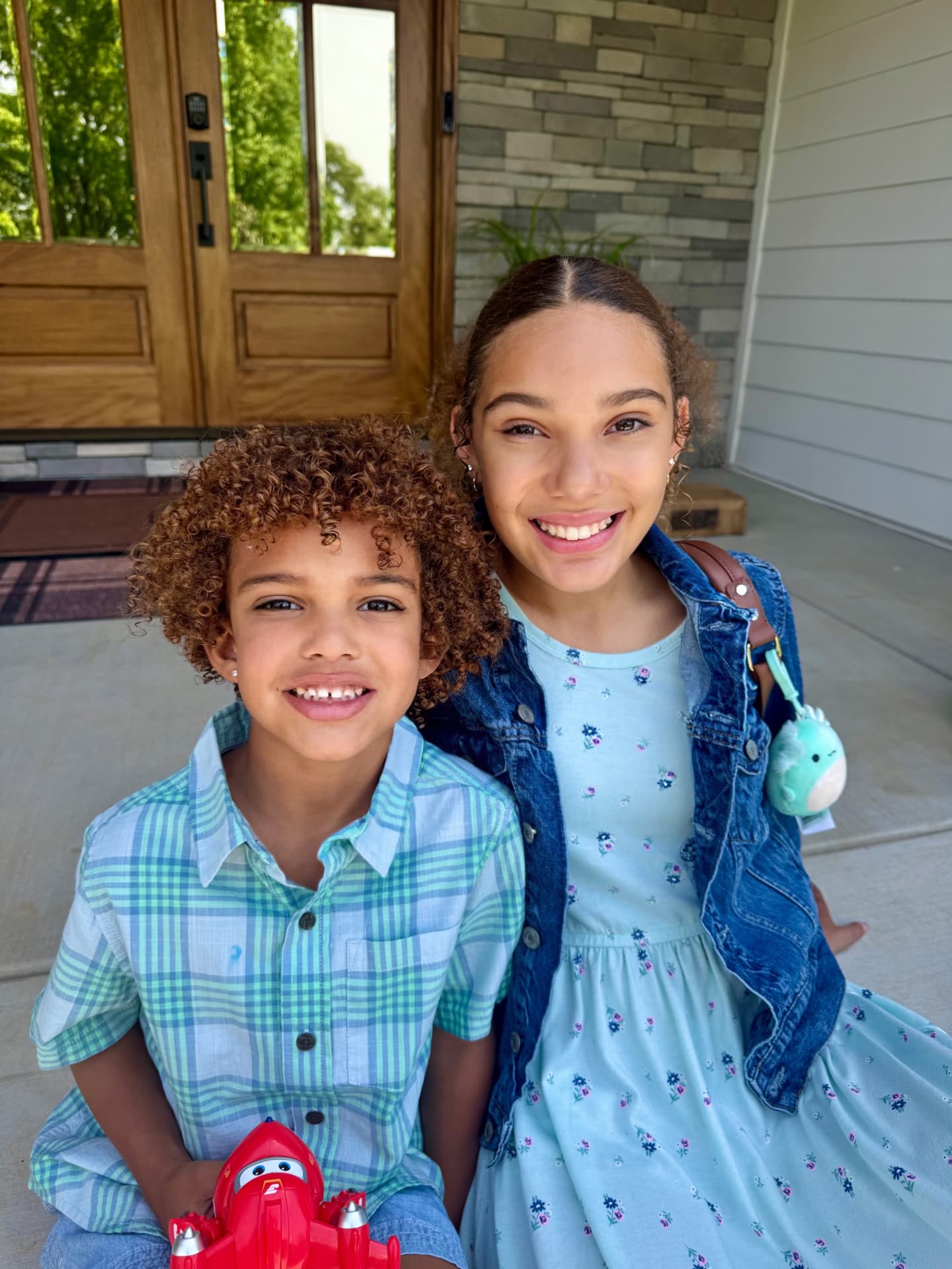 Jocelyne & her little brother